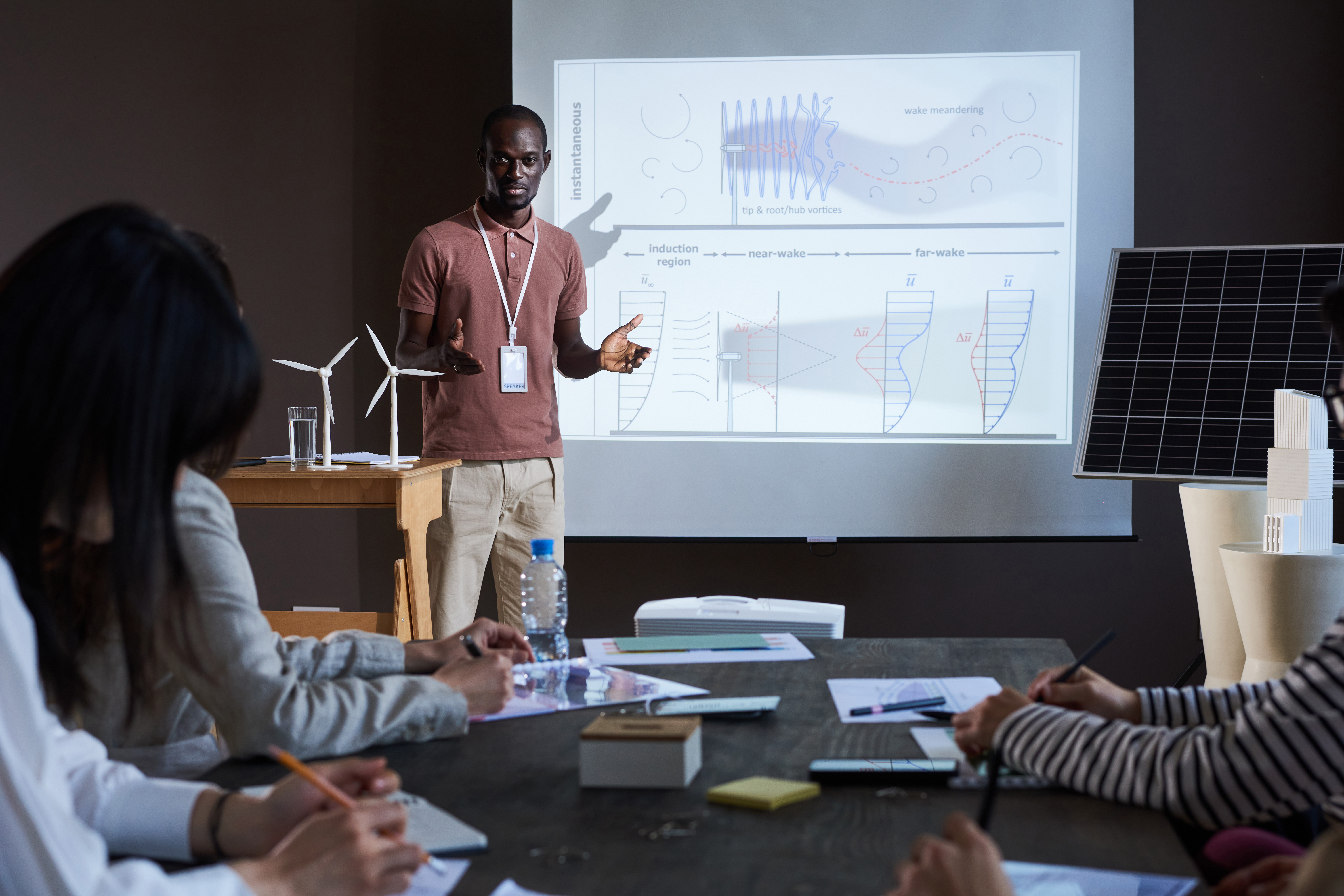 People attending a live online course session